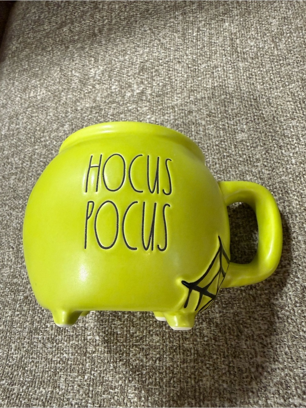 Rae Dunn Lime Green "HOCUS POCUS" Cauldron Mug